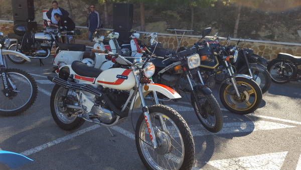Classic bikes and scooters at Sella, Costa Blanca